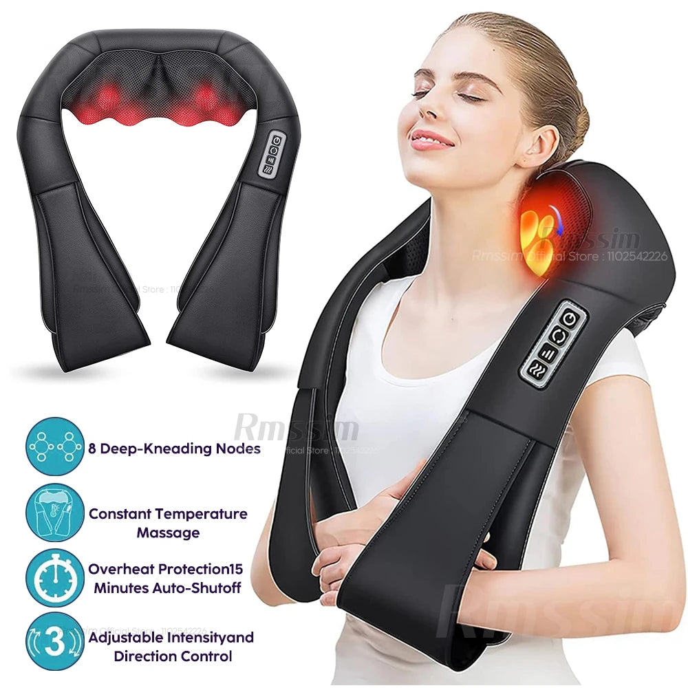 NeckTech Relief Heated Neck, Back, and Shoulder Massager